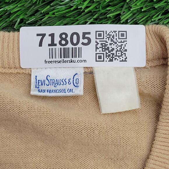 Vintage 80s LEVIS MOD Sweater Womens XS 19x23 USA - Picture 8 of 10